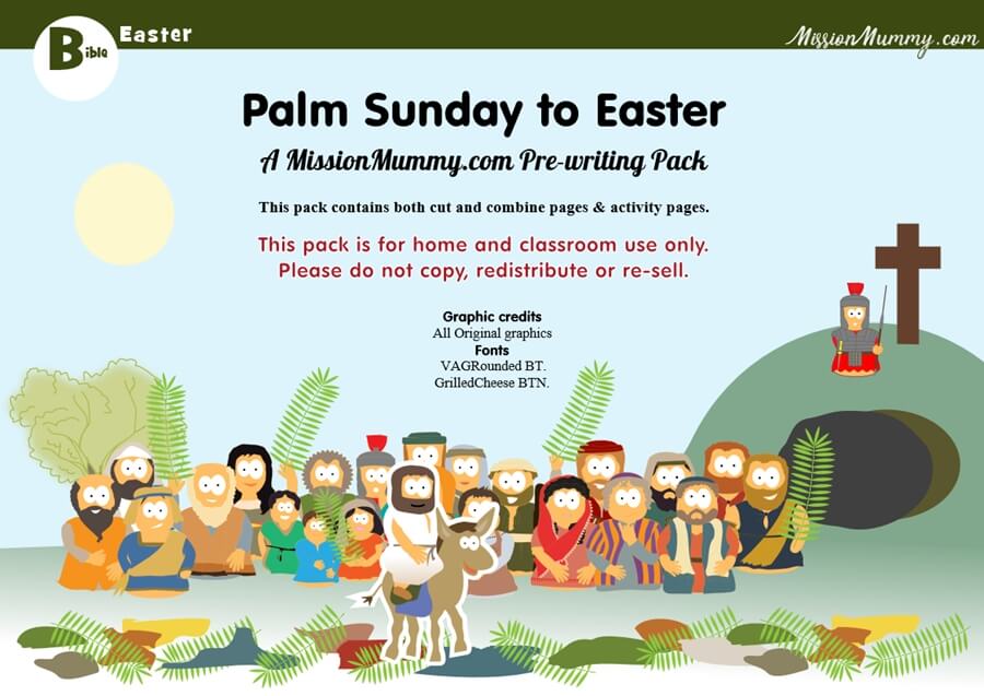 Preschool holy week front page