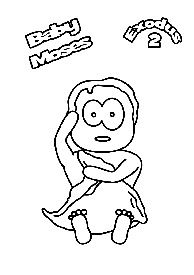 75-baby-Moses-colouring