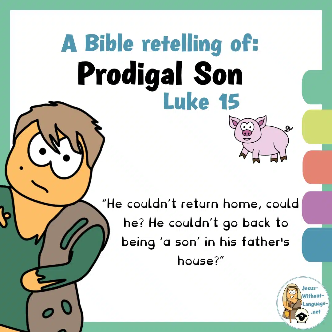 Graphic for the biblical retelling of the Prodigal son story.