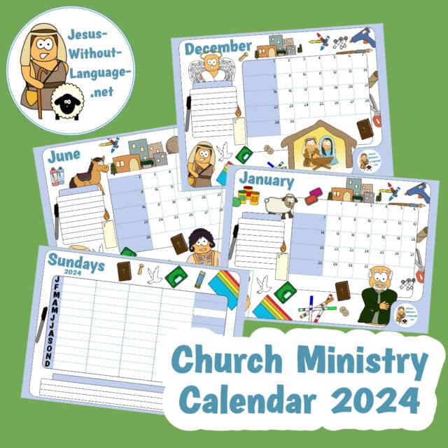 FREE Church Ministry Calendar 2024 Jesus Without Language